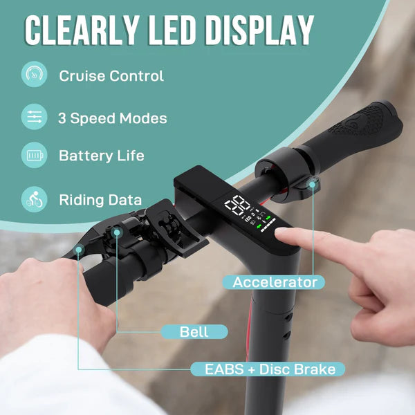 EVERCROSS EV85F Electric Scooter, 350W Motor, Up to 19 MPH & 19 Miles