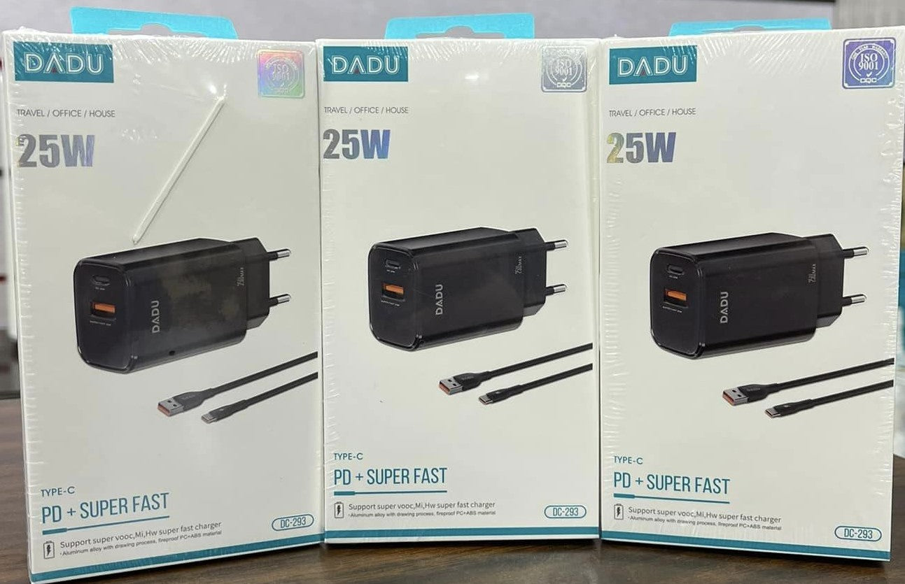 Fast Charger DADU Type-C SuperFast 25W + PD 20W Original DC-293