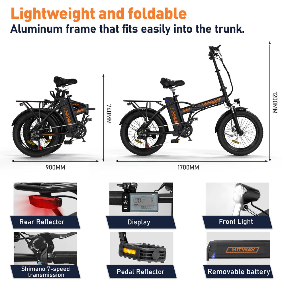 BK11 Folding Electric Bike HITWAY