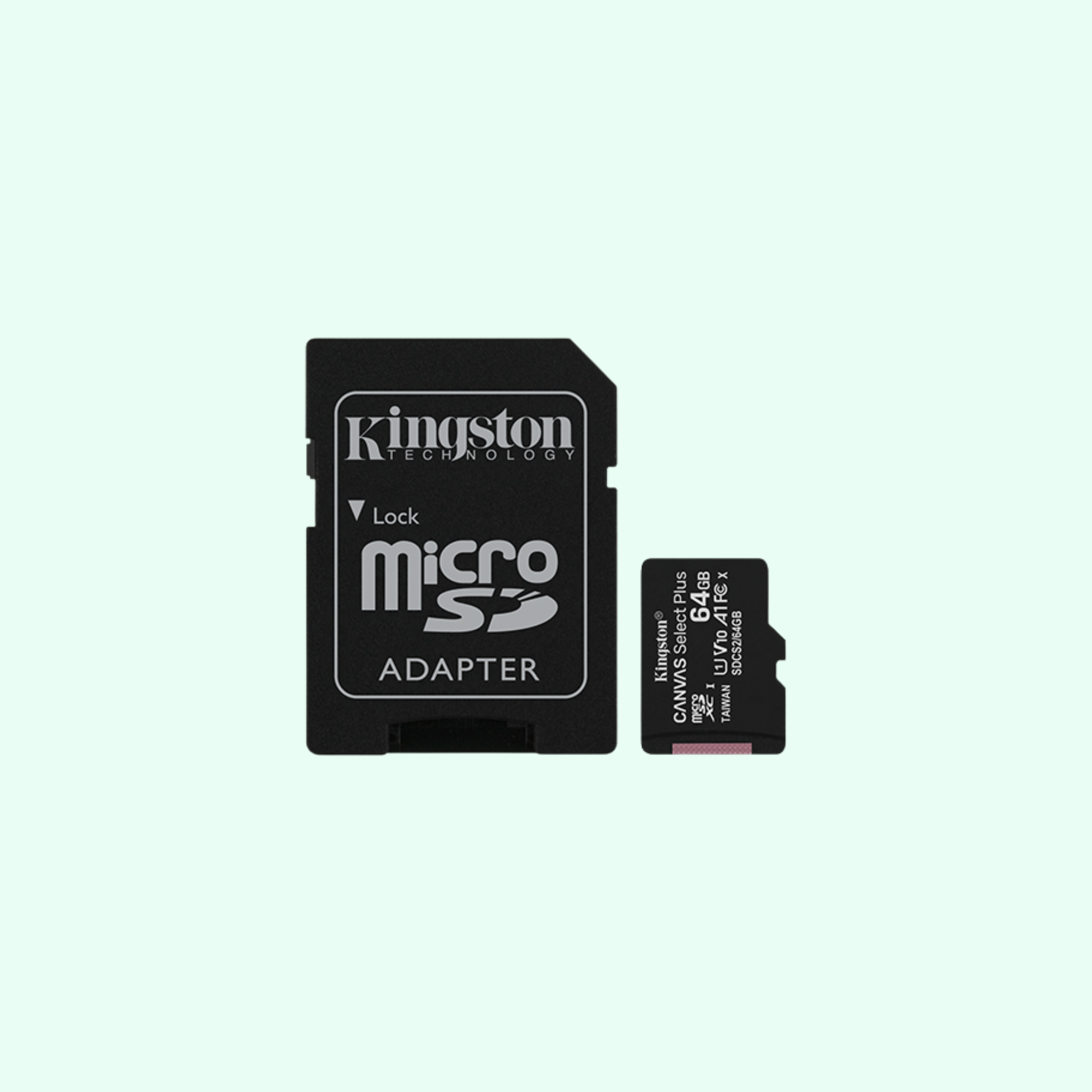 Kingston Canvas Select Plus Micro SD Card with SD Adapter, UHS-I Class 10