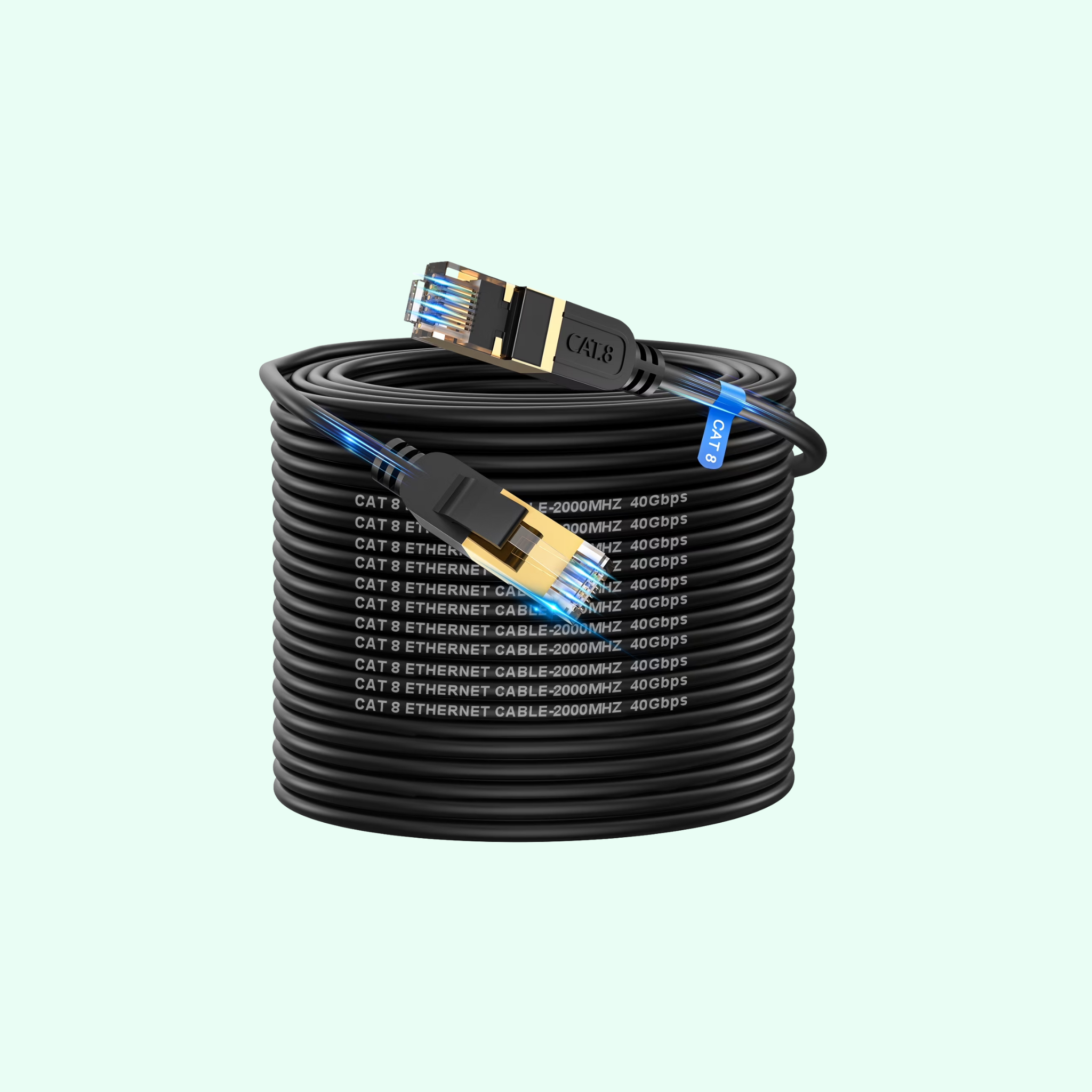 Network Cable RJ45 CAT8 40Gbps Network Gold Plated Fast Internet Patch Lead