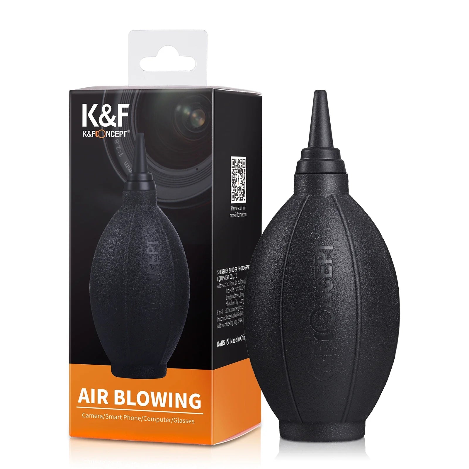 K&F CONCEPT Camera Air Blower for DLSR Camera Lenses, Filters & Sensors