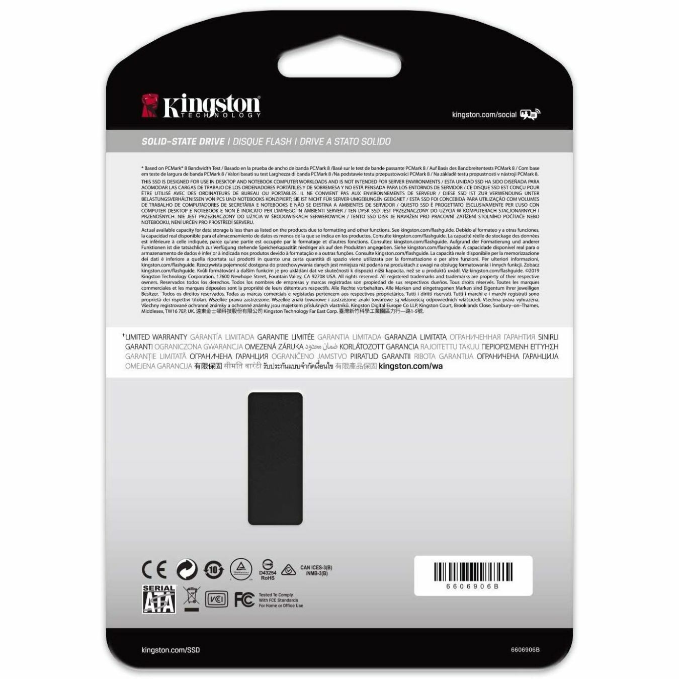Kingston KC600 2.5" SSD with hardware-based self-encryption solution - 265GB to 1024GB