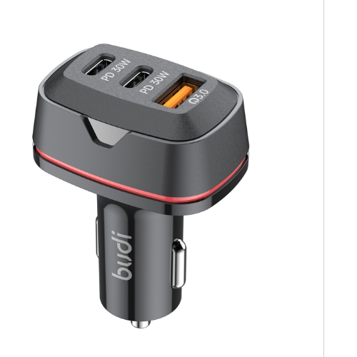 48W Car Charger with Dual USB-C (PD & QC3.0)