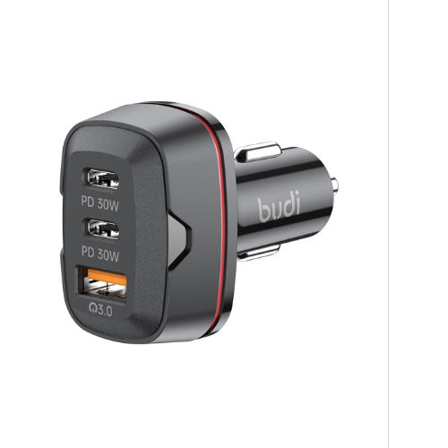 48W Car Charger with Dual USB-C (PD & QC3.0)