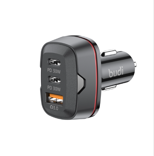 60W Car Charger with Dual USB-C (PD & QC3.0)