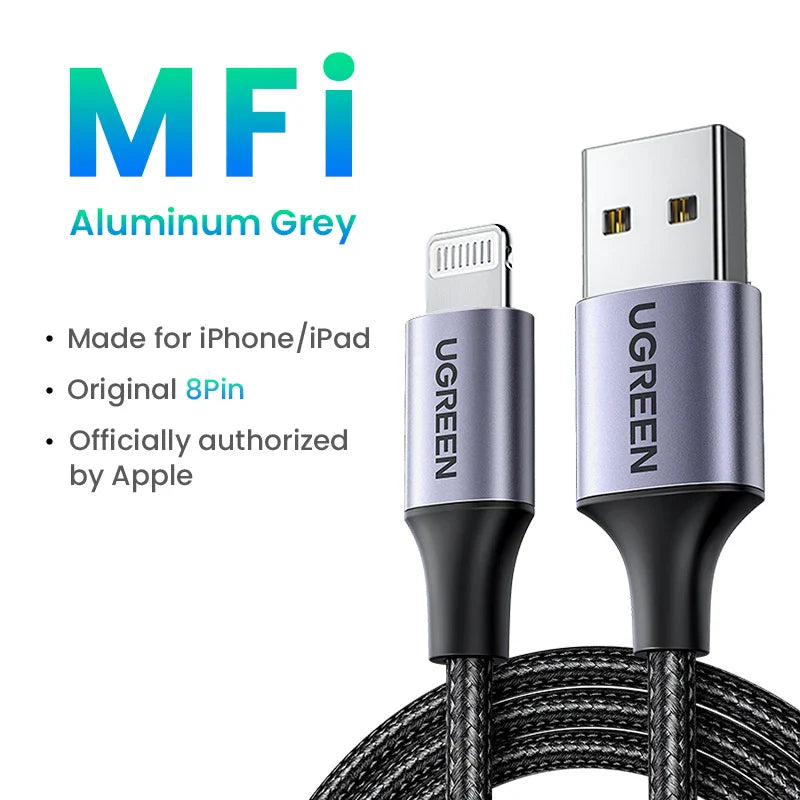 MFi USB to Lightning Cable for iPhone 14 13 12 Pro Max | Fast Charging Cable