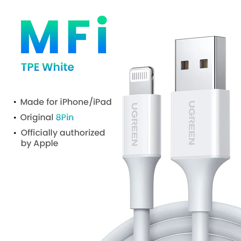 MFi USB to Lightning Cable for iPhone 14 13 12 Pro Max | Fast Charging Cable