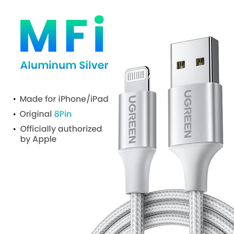 MFi USB to Lightning Cable for iPhone 14 13 12 Pro Max | Fast Charging Cable