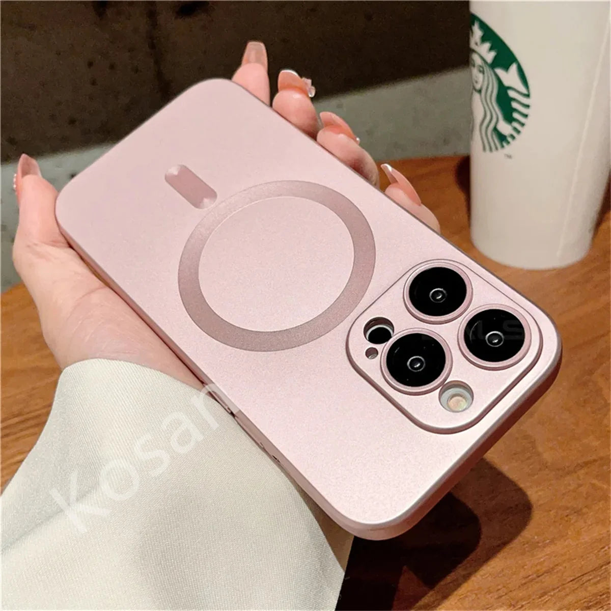 Luxury Magsafe Magnetic Phone Case Lens Protection Frosted Case Wireless Charging Case for iPhone 15 11 13 12 14 Pro Max Plus