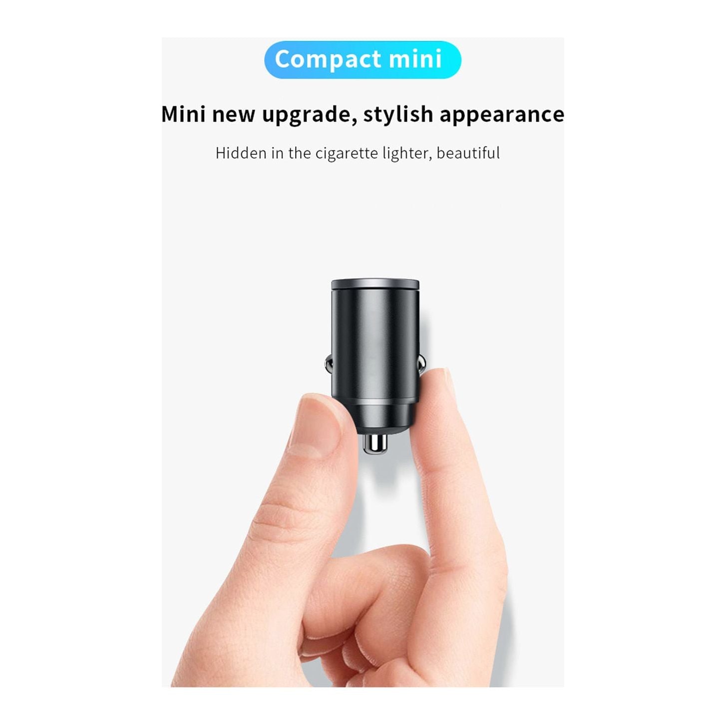 Car Charger (5A-200W) Fast Charing 2x(USB Port 12-24V) Cigarette Socket Car USB-C Charger