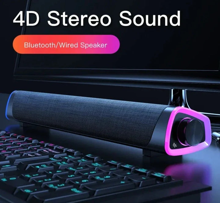 4D Stereo Sound Bar Bluetooth Speaker