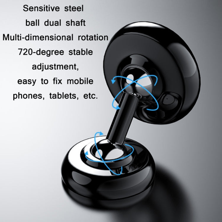 Car Aluminum Alloy Magnetic Mobile Phone Holder-Silver (Luminous)