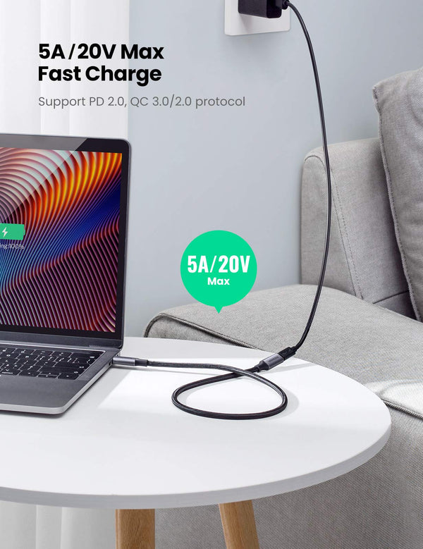 Ugreen 100W USB 3.2 Gen 2 10Gbps Thunderbolt USB-C Extension Cable
