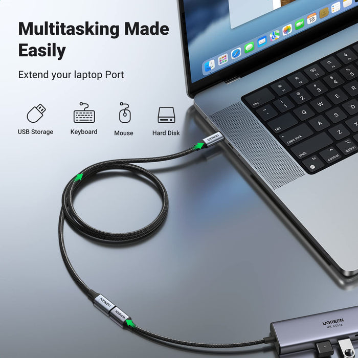 Ugreen 100W USB 3.2 Gen 2 10Gbps Thunderbolt USB-C Extension Cable