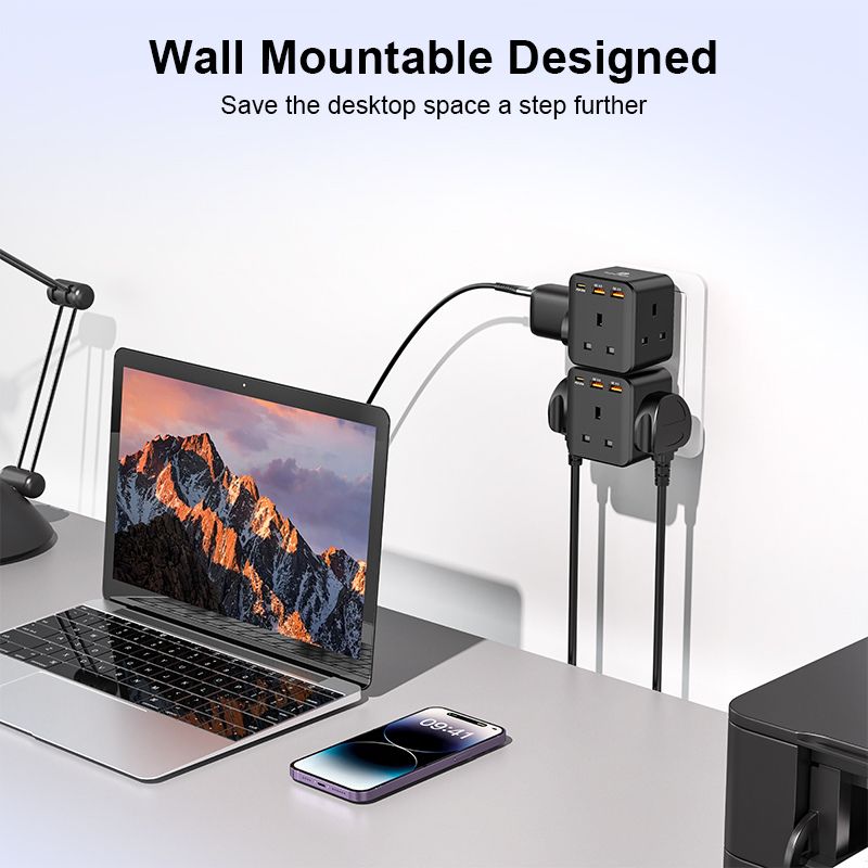 3 Port Charger 3250W 1C+2A Port Charger (PP-SC013) 6X Faster Charging