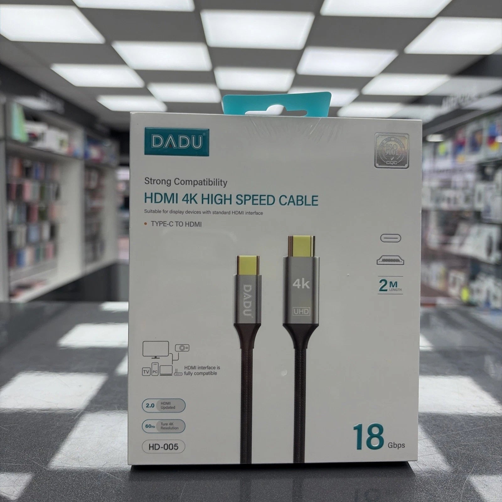 Type C to HDMI 4K High Speed Cable