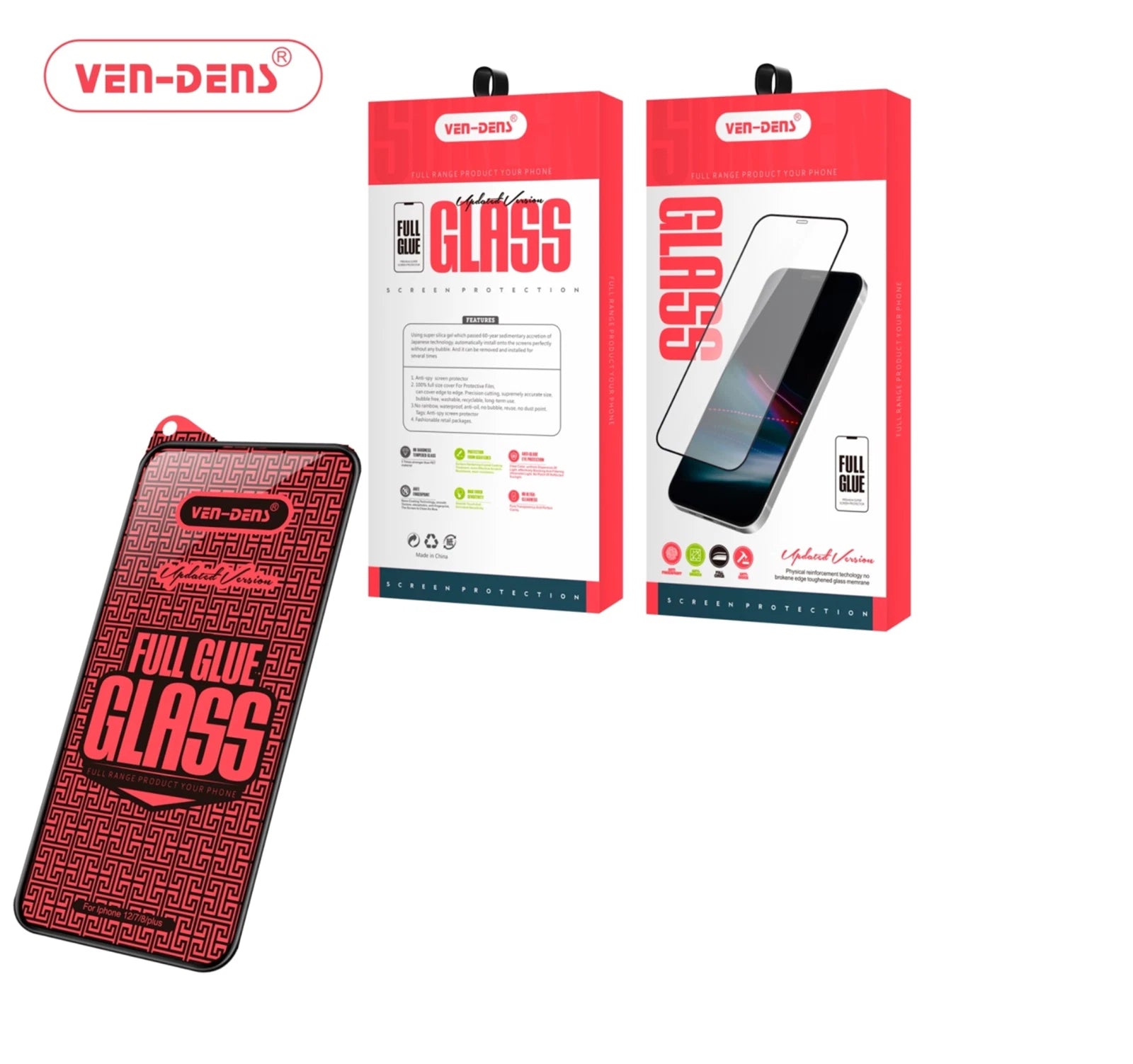 iPhone 17 Pro Max Full Glue Tempered Glass (Black)