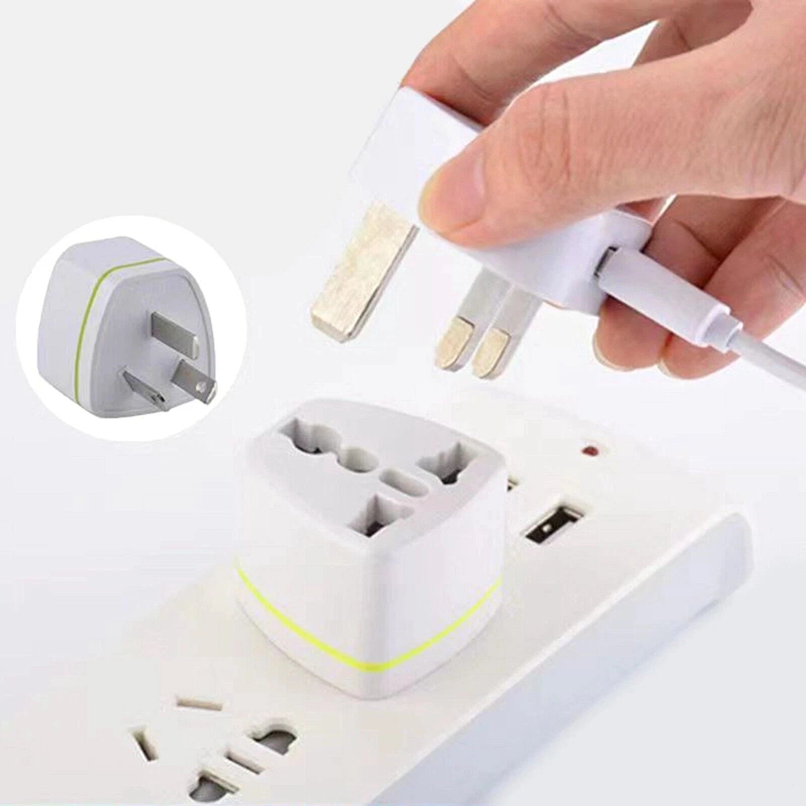 Universal Plug Adapter EU US UK AU CN To UK Type G Travel Socket Plug Converter