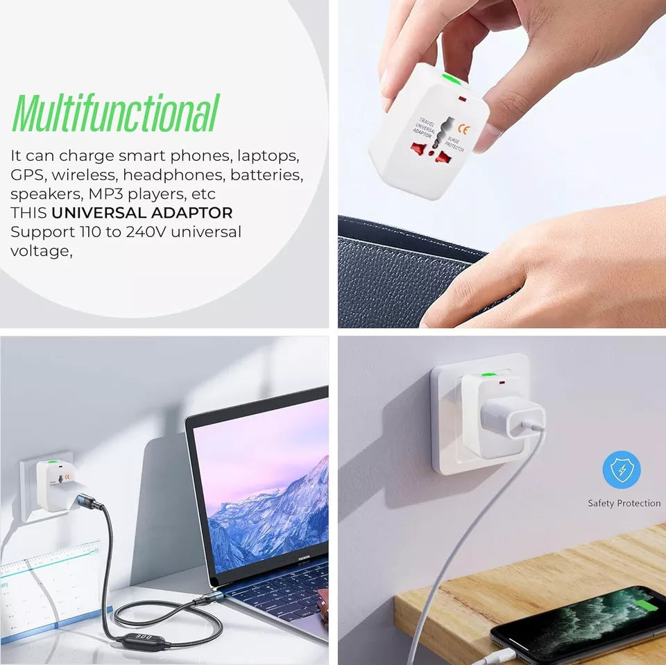 Universal Plug Adapter - Travel Extension